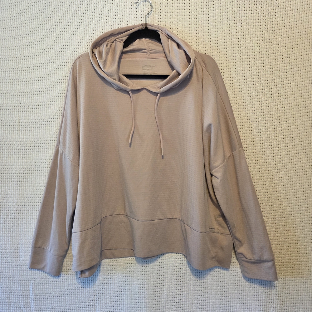 Mondetta XXL Performance Athletic Tan Hoodie Sweater Lightweight Soft